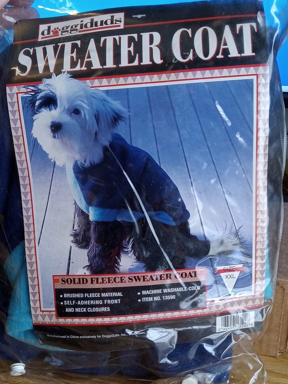 Doggidude Solid Fleece Sweater/coat Size XXL